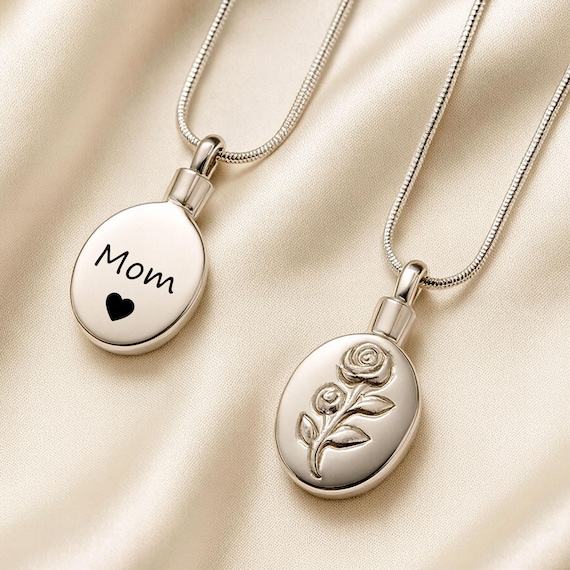 Urns For Human Ashes Mourning Jewelry Ashes Necklace Jewelry Urn For Ashes Custom Cremation Jewelry Urn Necklace Included Funnel Kit And Bag