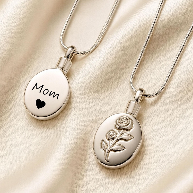 Urns For Human Ashes Mourning Jewelry Ashes Necklace Jewelry Urn For Ashes Custom Cremation Jewelry Urn Necklace Included Funnel Kit And Bag image 1