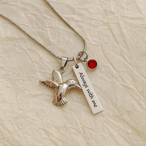 Urn ketting kolibrie crematie sieraden voor vrouwen rouw sieraden as ketting voor hond urn kat urn huisdier urn aangepaste urnen voor menselijke as afbeelding 9