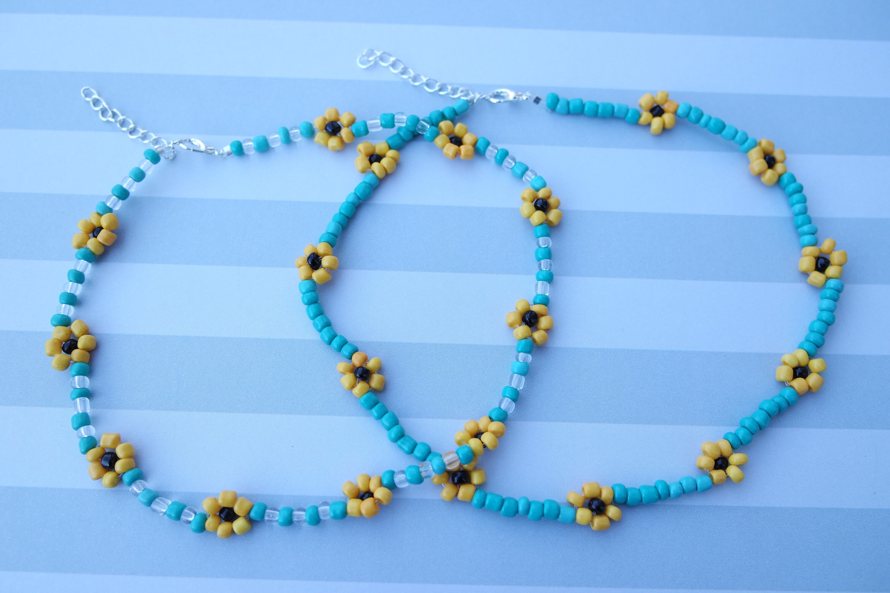 Sunflower Choker/Necklace Flower Necklace Sunflower Choker Etsy