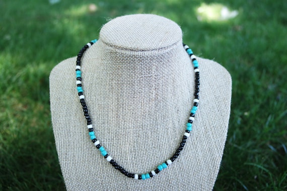 Playa Seed Bead Necklace Silver
