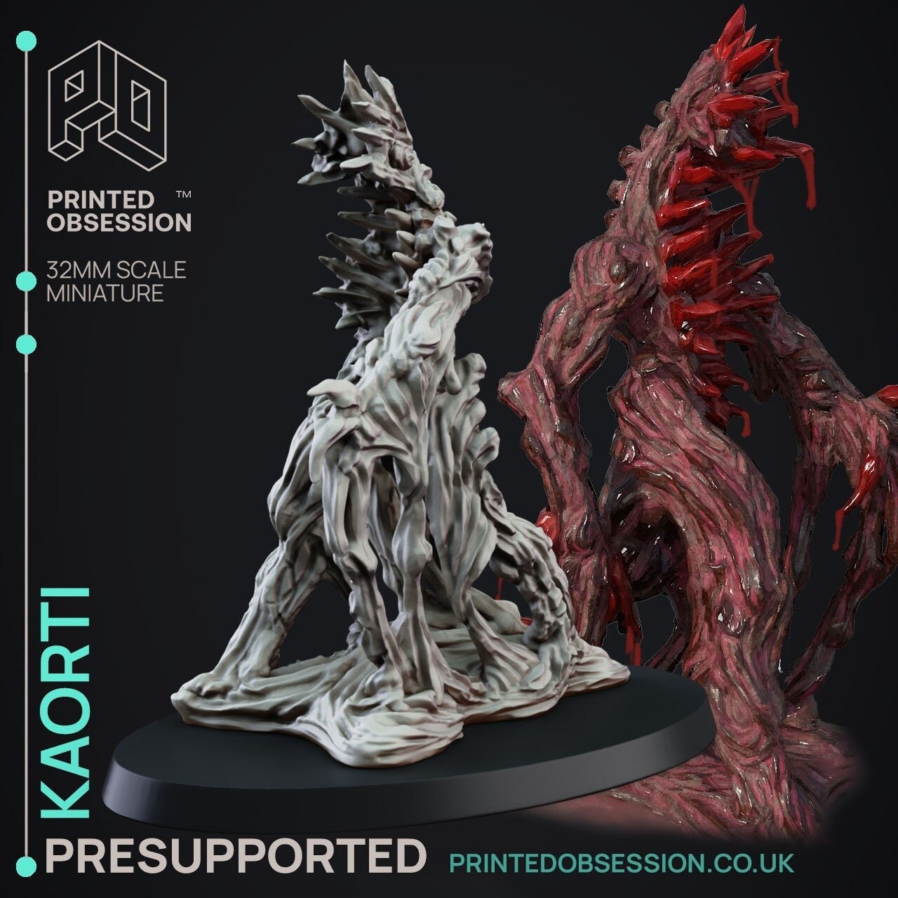 Kaorti From Behind The Vale Printed Obsession Tabletop Etsy
