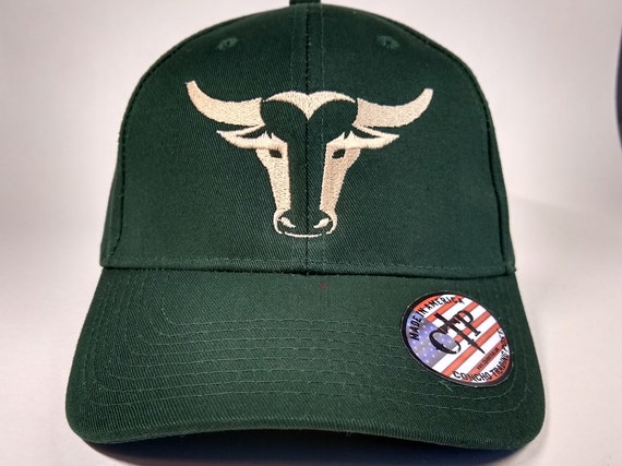 Western Steer Head Cap, Forest Green, Christmas Gift for Men, Rodeo Hat,Birthday Gift for Men Women, Made in USA