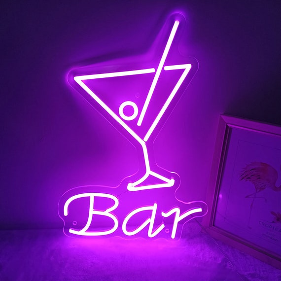Bar Neon Schild , Custom Neon Schilder für Bar Party NeonLichter Neon  Lichtschild Bar Led Schild Custom - .de
