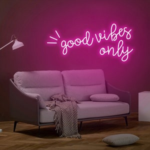 good vibes only neon sign ,custom neon signs  for home