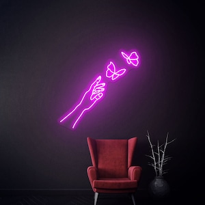 Handmade Butterfly LED Neon Sign: Wall Art Decor