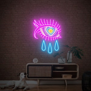 Evil Eye LED Neon Sign: Kid's Room Decor