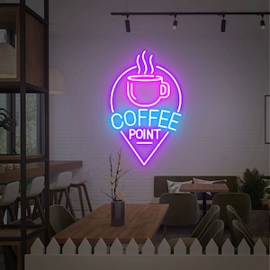 Coffee neon sign, Custom coffee shop sign, Cafe neon sign decor, Coffee led sign, Coffee neon light, Coffee bar sign, But first coffee neon