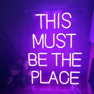 the must be the place neon sign ,custom neon signs  for home