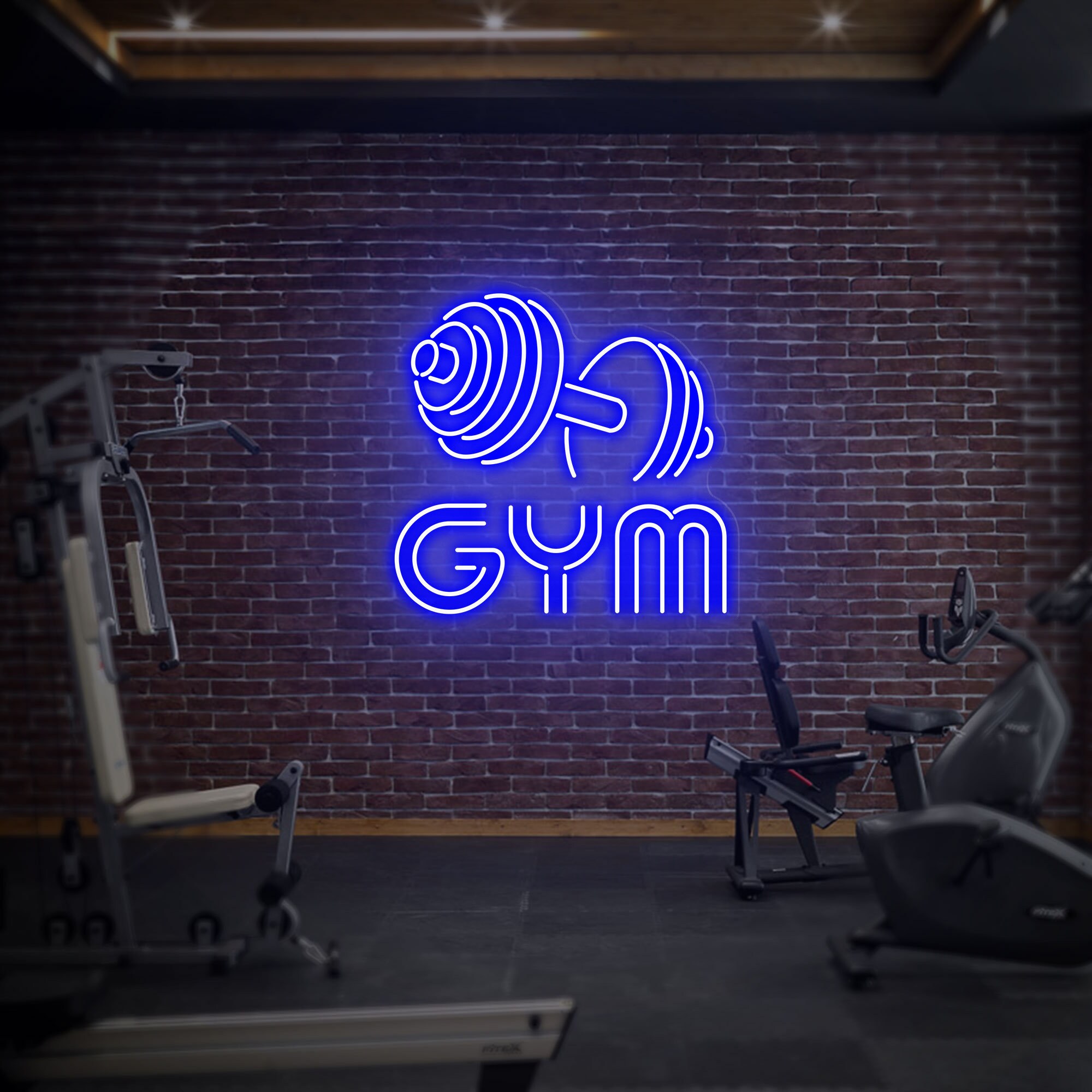 Dumbbell Neon Sign, Gym Wall Hanging, Neon Barbell Neon Light Sign for ...