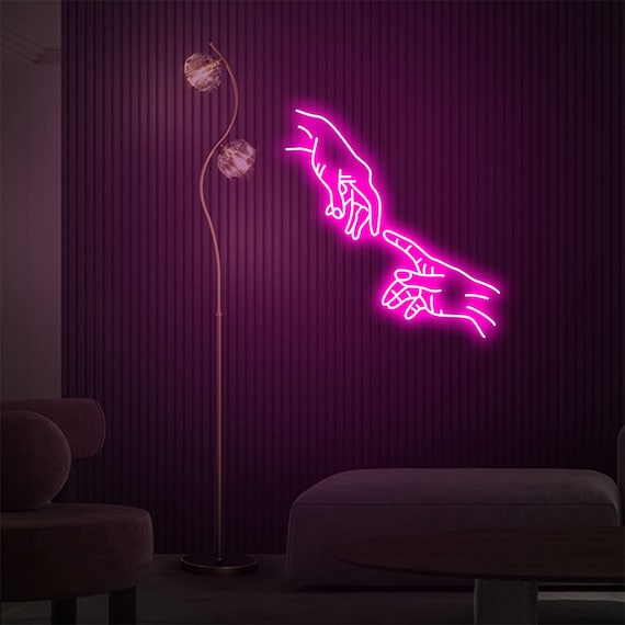 Hand in Hand LED Neon Schild, Custom Neon, Neon Light - .de