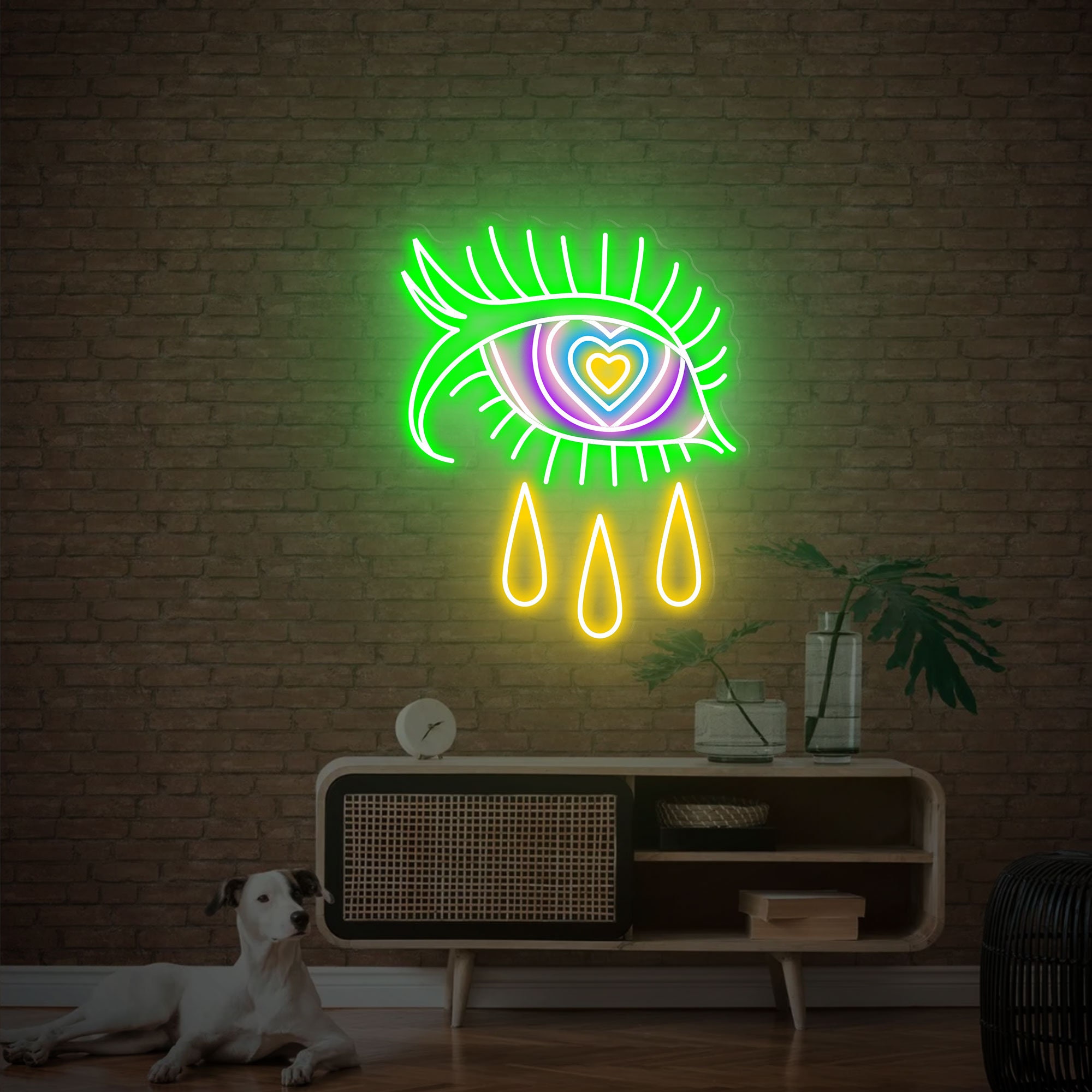 Evil eye 2024 neon light