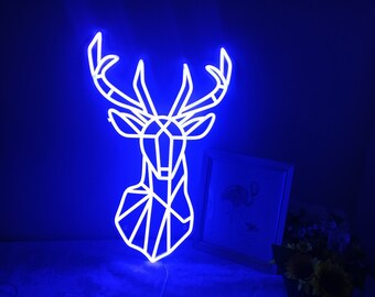 Deer neon light deals