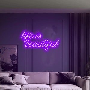 life is beautiful neon sign ,custom neon signs