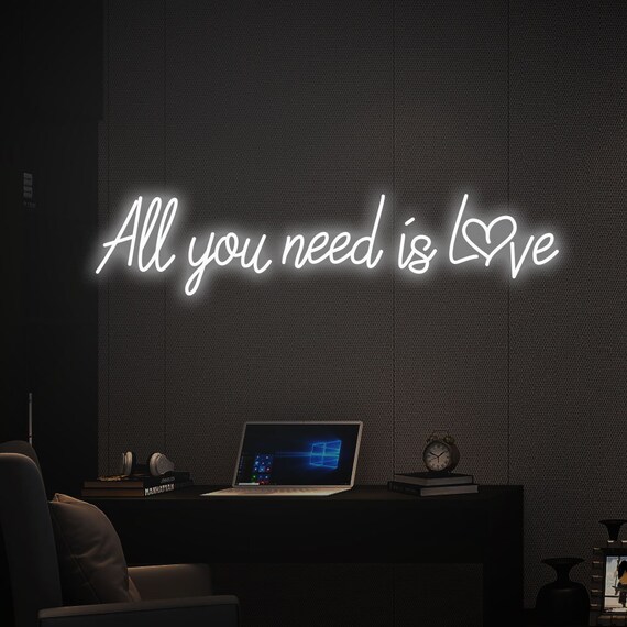 All You Need is Love Neon Sign ,custom Neon Signs for Home Wedding