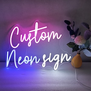Letrero de neón personalizado/luz de letrero de neón de boda personalizada/luz de neón de barra personalizada/decoración de pared de neón para fiesta de boda en casa