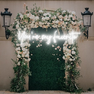 You&#39;re my Favorite Custom Neon Sign Bedroom Neon Light Led Neon Sign Neon Wedding Sign Home Decoration Custom Neon Light Pink Neon signs