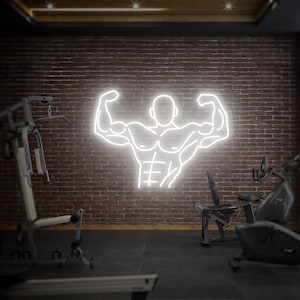 Insegna al neon Muscle, Insegna LED Muscle, Insegna LED Gym, Insegna al neon personalizzata, Neon Muscle, Arredamento per la casa, Insegna al neon sportiva, Luce al neon per palestra