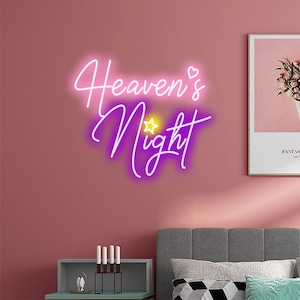 heaven's night neon sign