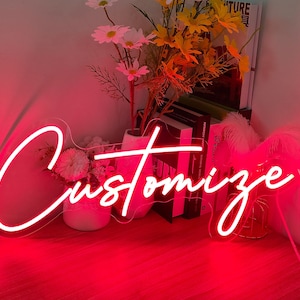 Luci al neon personalizzate / Insegne al neon per matrimoni / Luci al neon per bar personalizzate / Decorazioni per la casa per feste di matrimonio / Insegna al neon rossa