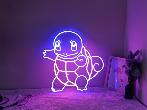 Pokemon Squirtle Neon Sign Amine Neon Sign neon Sign | Etsy