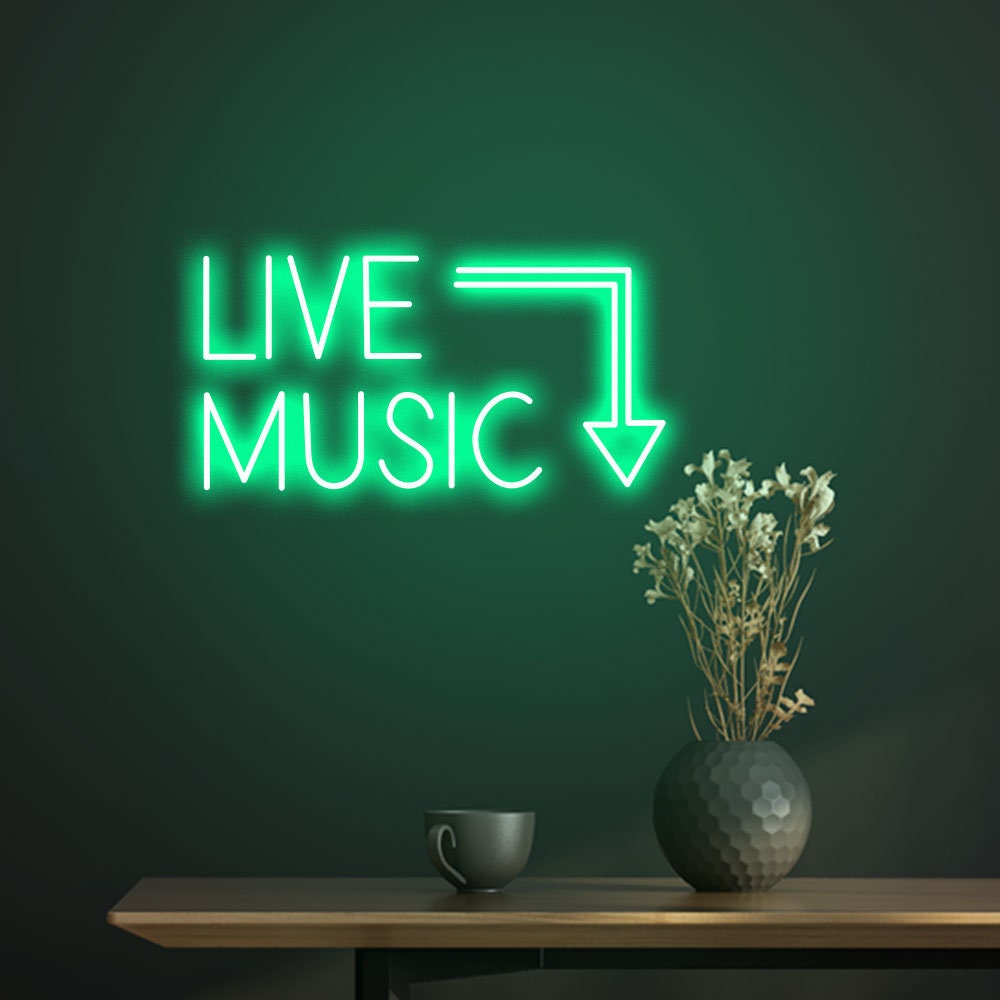 Live Music Neon Sign