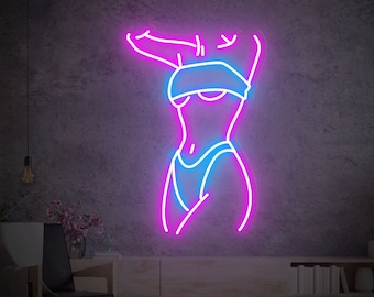 Sexy Body Led Neon Sign, Female Woman Figure Led Lights