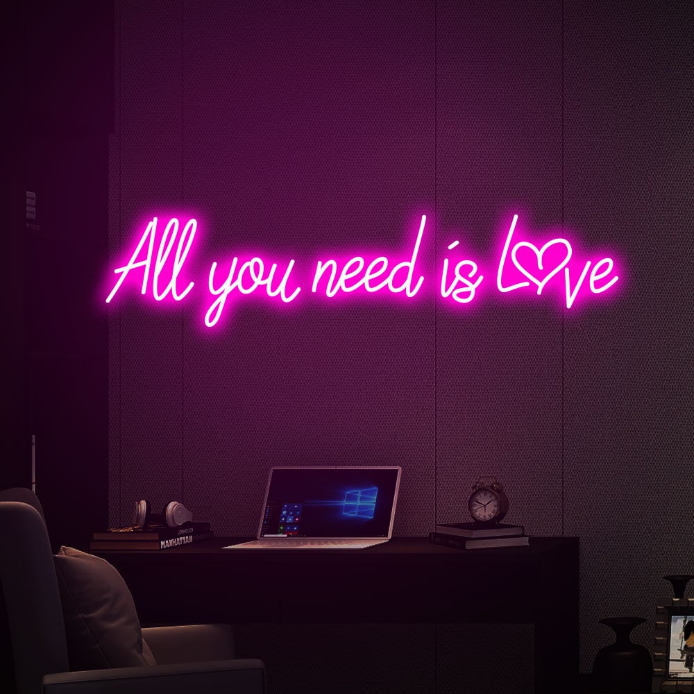 Votre néon personnalisé - All you need is Love - Allawn