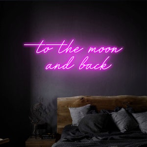 Enseigne néon pour chambre à coucher Enseigne LED personnalisée pour chambre, art mural, décoration murale néon, lumières, enseigne au néon cool, décoration de fête