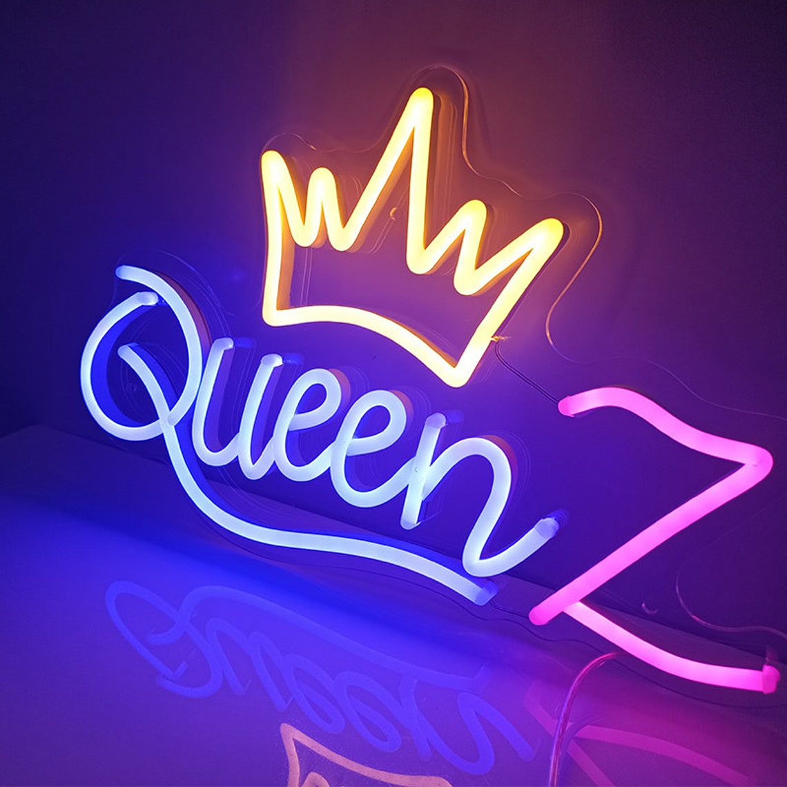Queen neon sign custom neon sign Etsy