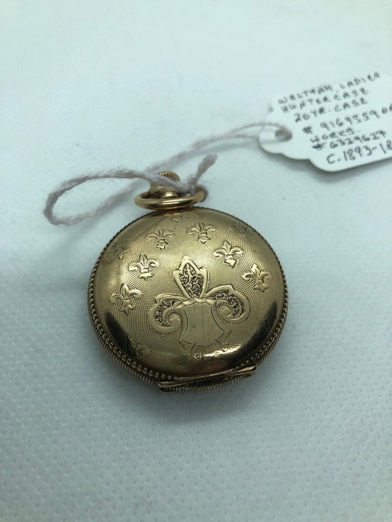 Waltham Ladies Pocket Watch Hunter Case Circa 189318… Gem