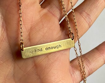 Personalised Bar Necklace - Etsy UK
