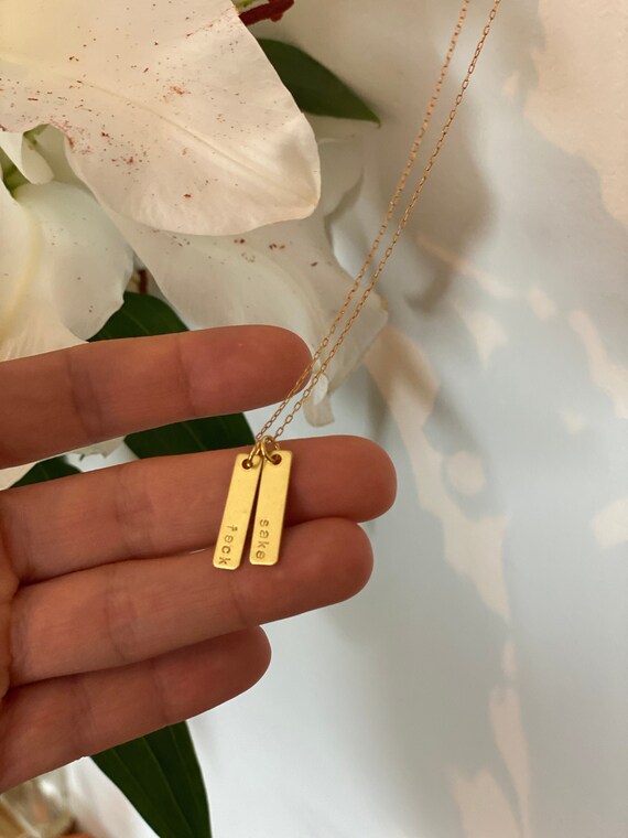 FECK SAKE Hand Stamped 16k Gold Plated and 100% Raw