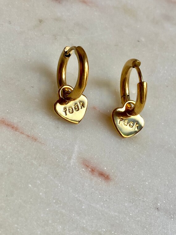 Custom word earrings outlet