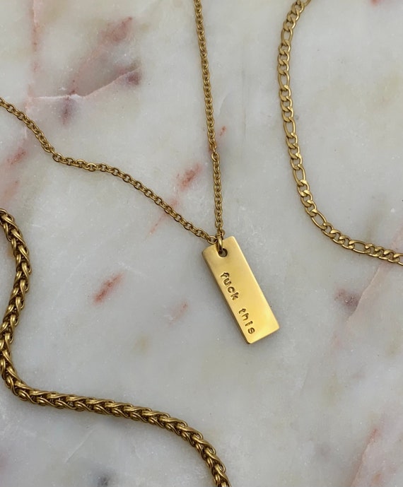 Personalised stamped deals jewellery