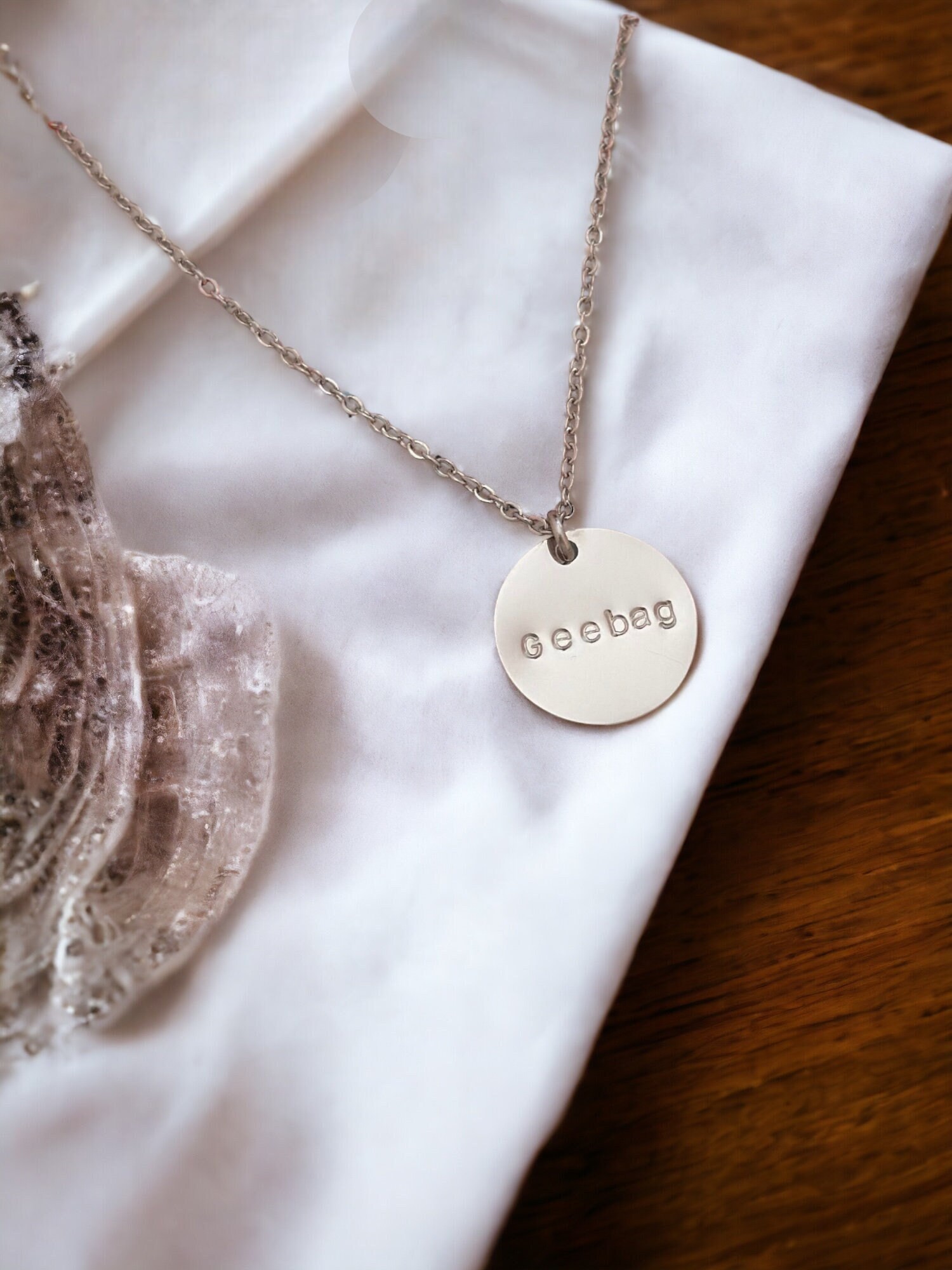 Personalized Bar Necklace: Engraved Name, Funny Irish Jewelry