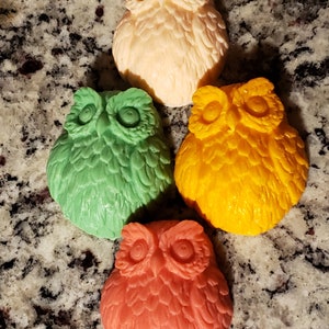 shea butter owl soap set of six
