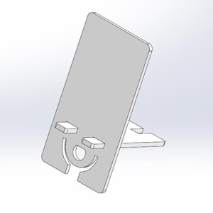 3D Printable Phone Holder STL: Happy Face Desk Stand (Digital File