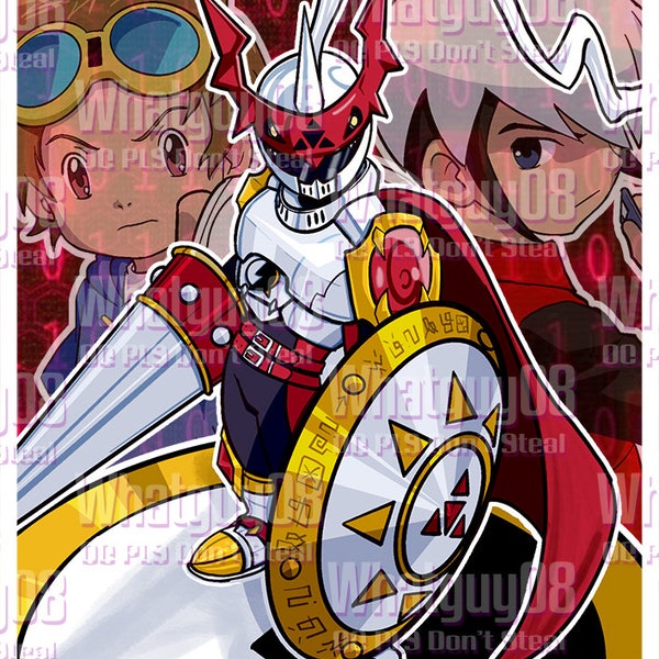 Protoman Exe x Gallantmon Digimon Custom Card Sleeves (Standard Size) 50ct