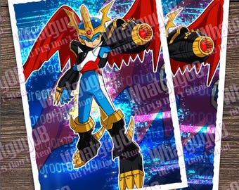 Buy Megaman X Wargreymon Digimon Custom Card Sleeves (standard Size) 50ct  Online in India - Etsy