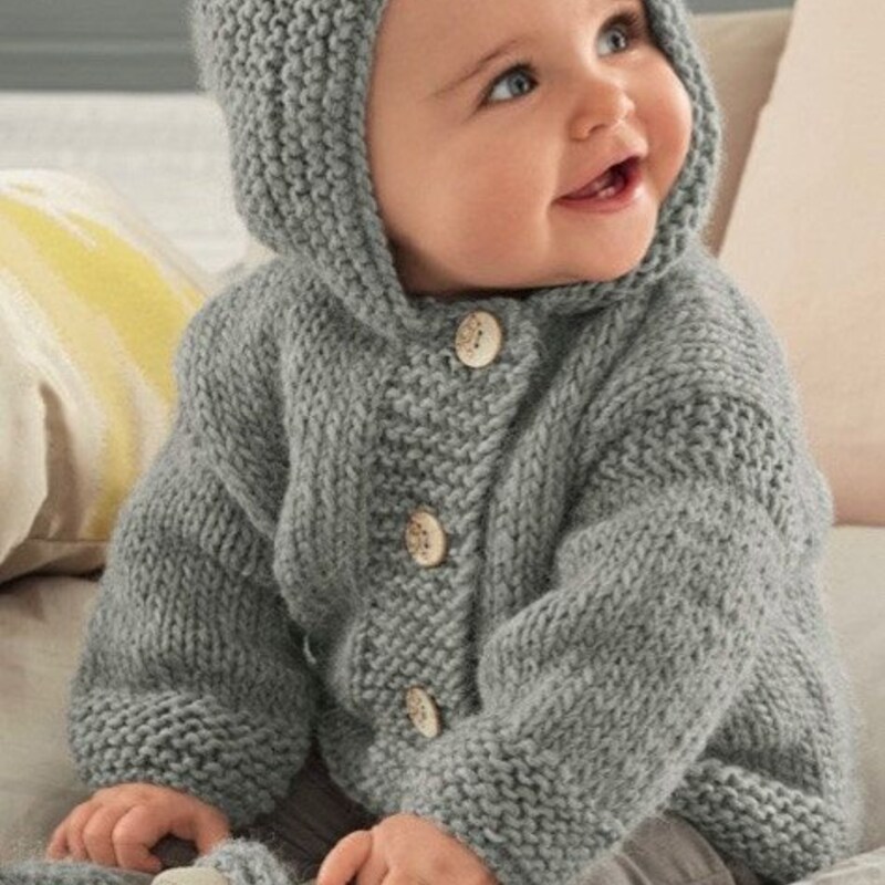 Toddler Check Button Design Sweater