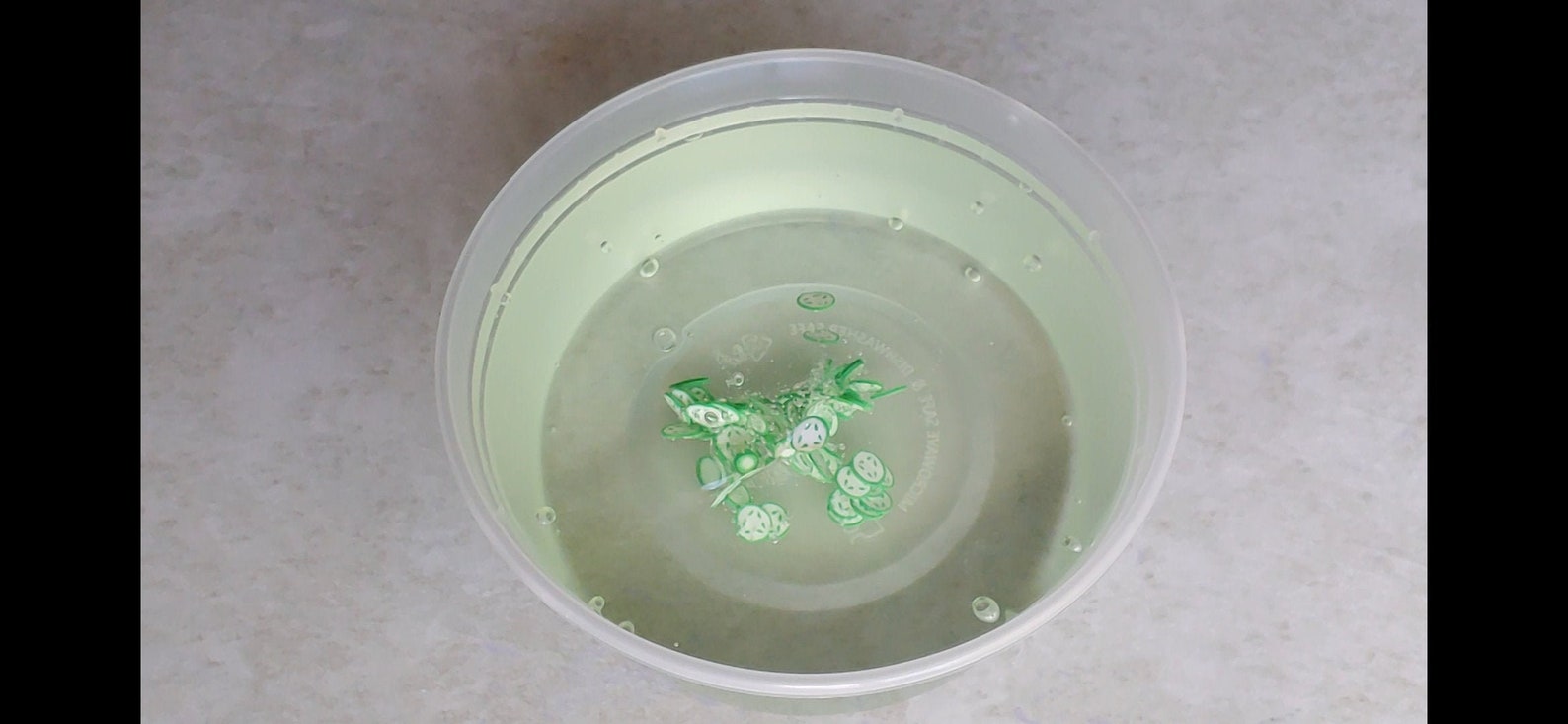 Cucumber Water scented clear slime read item description Etsy