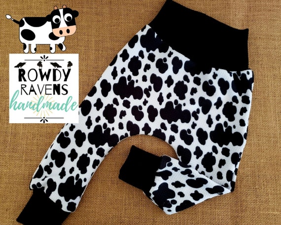 Cow print baby leggings discount