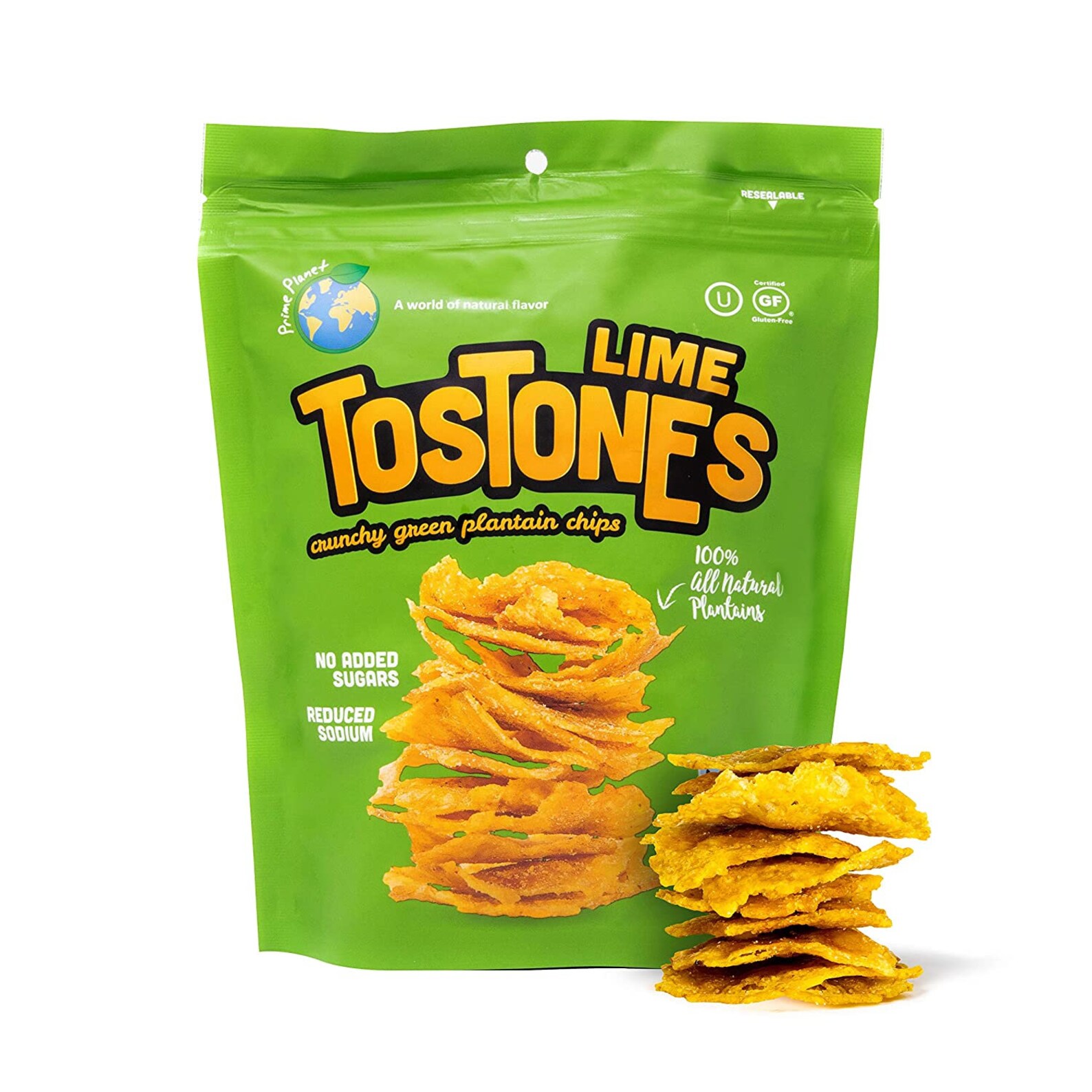 Plantain Chips Lime Flavored Tostones / Patacones 3.53 Oz Etsy