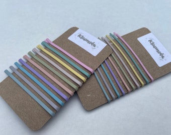 LIGHT PASTEL Bobby Pins/Barrettes - 10 color Regular/Thin set -Matte Hair Pins/Hair Pins - Hair Accessories