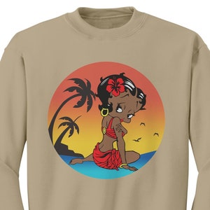 Betty Boop Sweatshirt, Cute Betty Boop Sweater, Betty Boop Womens Sweatshirt, Christmas Sweatshirt, Womens Clothing, Christmas Gift For Her