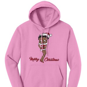 Betty Boop Hoodie, Christmas Hoodie, Cute Betty Boop Graphic Hoodie, Betty Boop Gift, Betty Boop Design Hoodie Gift, Christmas Gift For Her
