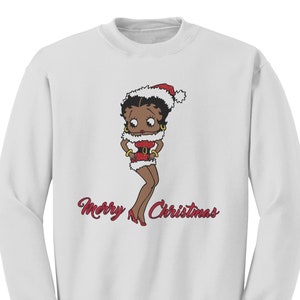 Betty Boop Sweatshirt for Women Graphic Pullover, Christmas Gift for Her, Cute Betty Boop Sweatshirt, Betty Boop Gift, Christmas Sweater