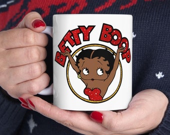 Betty Boop Keramisk Mugg, Kaffeälskare Gåva (340 g, 440 g) Mugg Alla hjärtans dag-present till henne