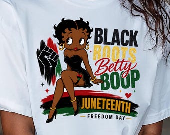 90s Hollyboop Betty Boop Black & White Film Star T-shirt. Vintage
